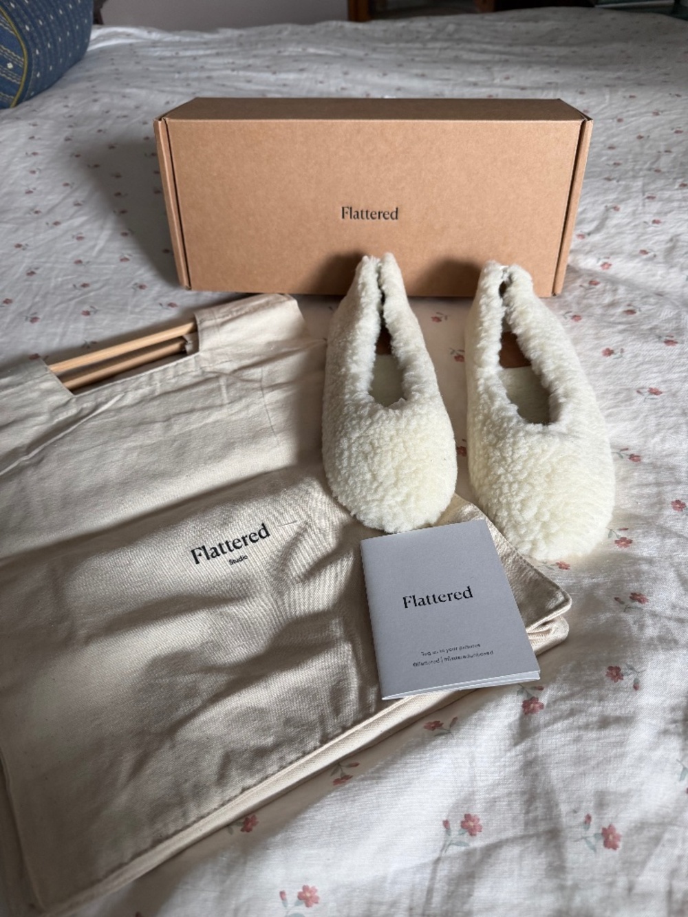 Flattered Nina Teddy Ballet Slipper Size 37 New in Box